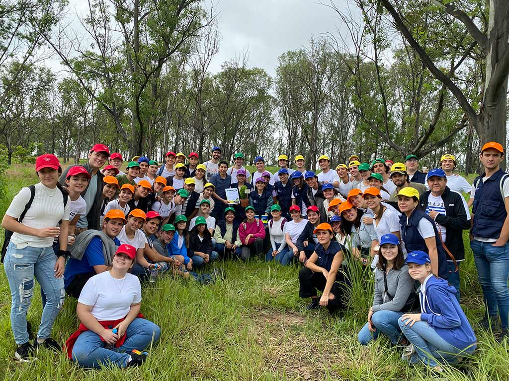 150 árboles plantados en tercera reforestación de la Panamericana