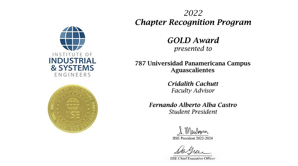 IISE awards Panamericana with the Gold Award