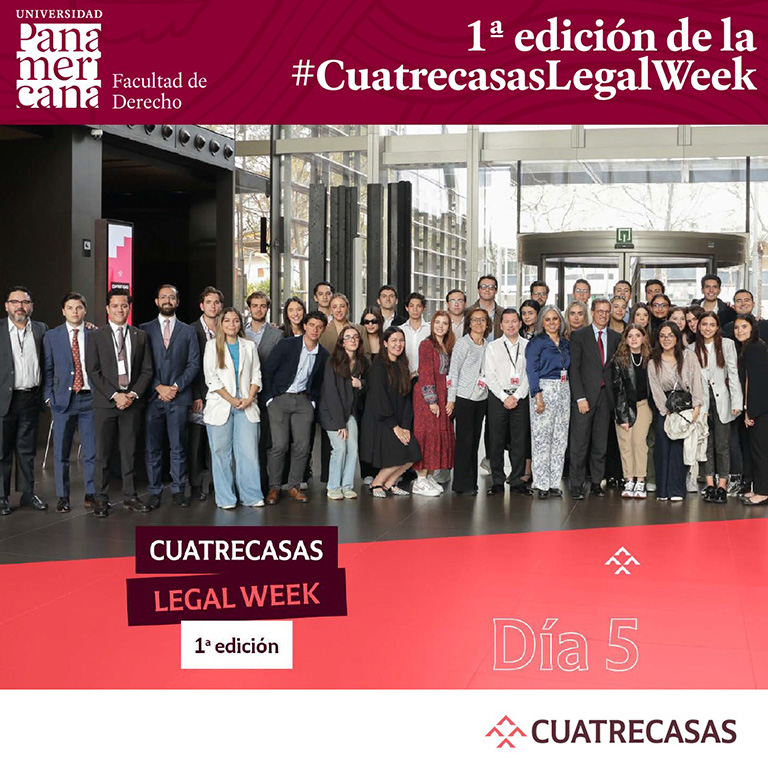 Law students attend the Cuatrecasas Legal Week